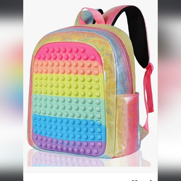 Book bag Pop it Flouresent colors - Picture 1 of 9